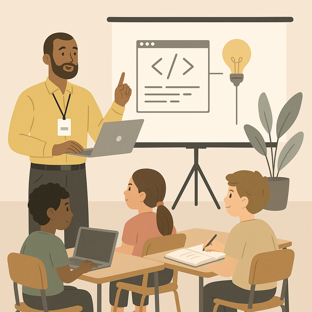 تدريب للمرشدين التكنولوجيين.