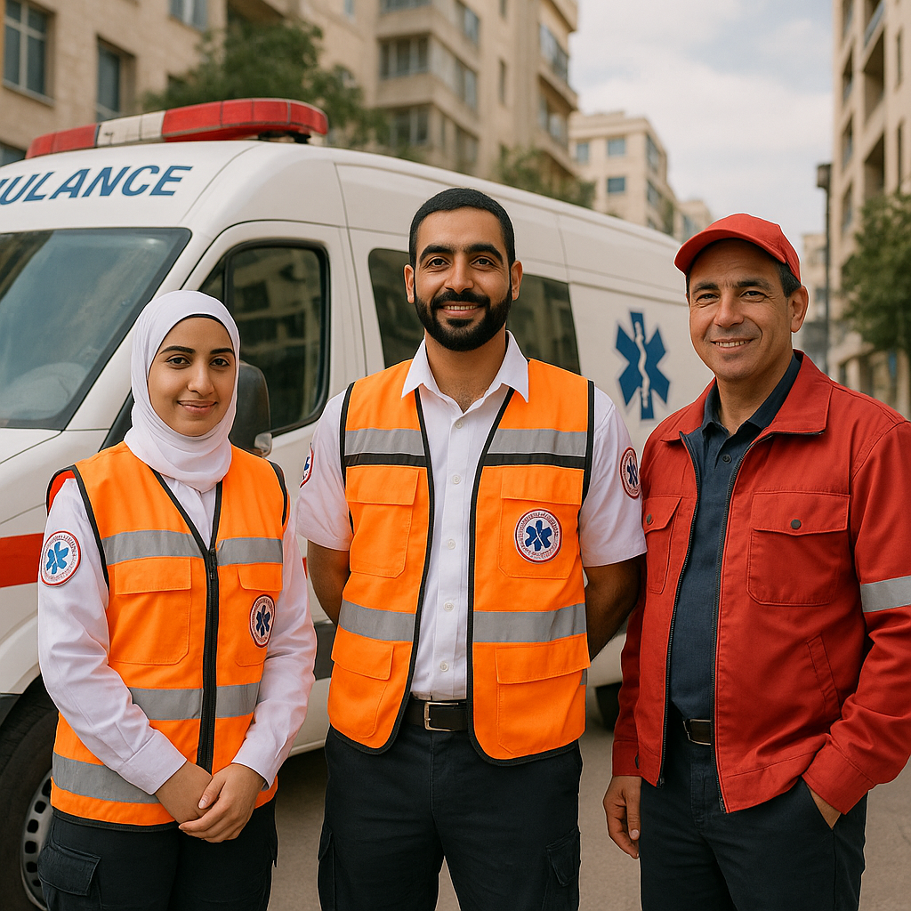 منقذ وسائق سيارة اسعاف  